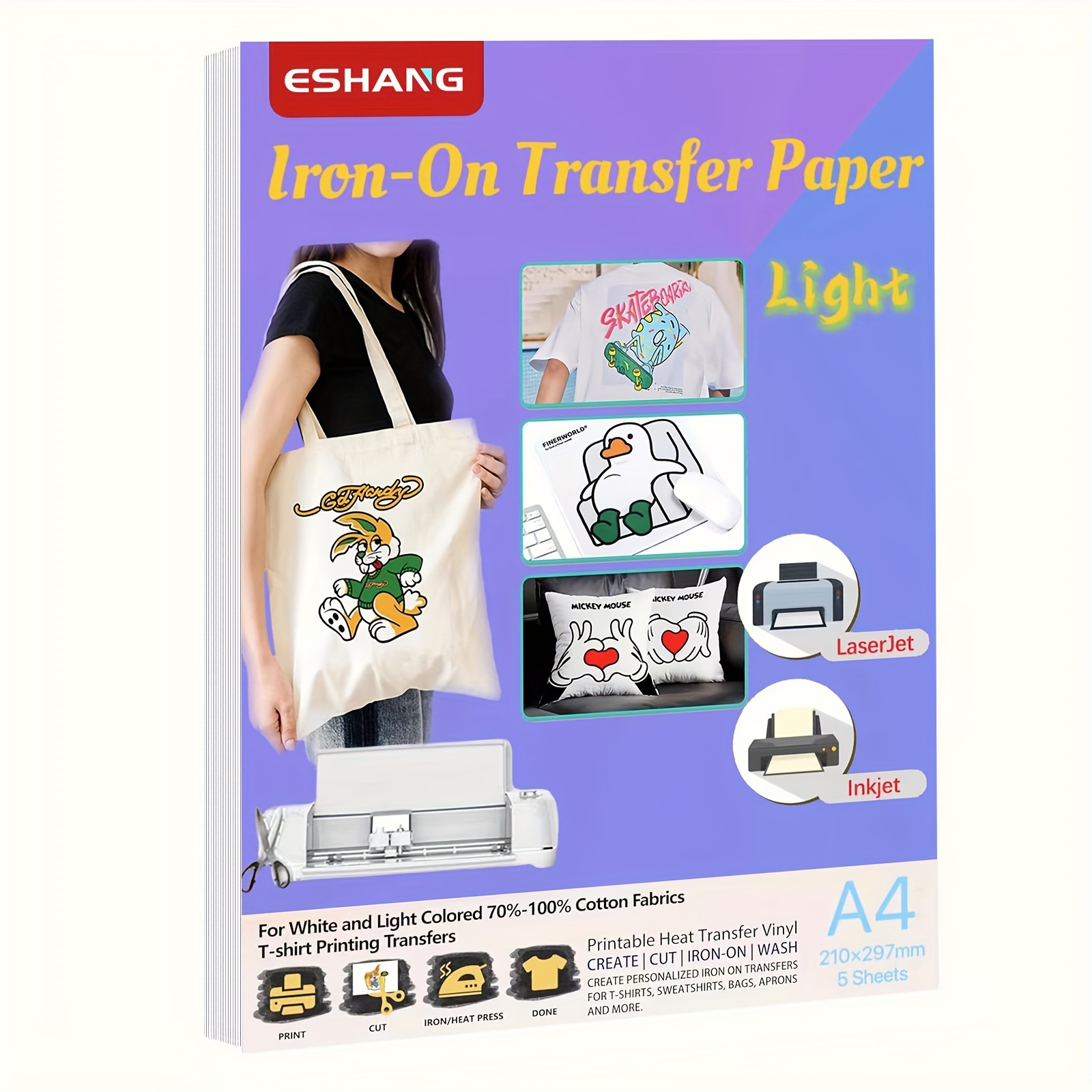 Commercial Vinyl Printing - Теплопередающая бумага формата А4 для легкой