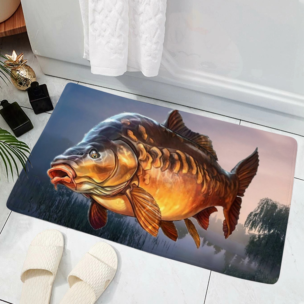 Коврик с рыбным узором, хит пр – обзор и цена Commercial Print Model