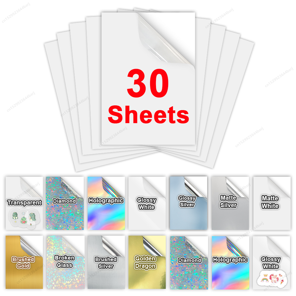 30 листов виниловой наклейки д – обзор и цена Commercial Vinyl Printing